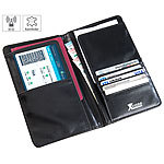 Xcase Reise-Organizer mit RFID-Schutz für Reisepass, Kreditkarte & Co. Xcase Reisebrieftasche mit RFID-Blocker