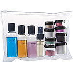 Sichler Beauty Reißverschluss-Tasche mit 12 Kosmetik-Behältern fürs Flug-Handgepäck Sichler Beauty