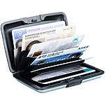 Xcase Edles RFID-Kartenetui aus Aluminium, Schutz für bis zu 6 Chip-Karten Xcase RFID-Kartenetuis