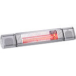 Semptec Urban Survival Technology Low-Glare-IR-Heizstrahler, Bluetooth, Versandrückläufer Semptec Urban Survival Technology Low-Glare-Infrarot-Heizstrahler mit Bluetooth, Lautsprechern & Apps