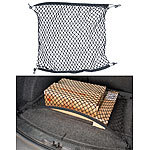 Lescars Universal-Kofferraum-Gepäcknetz, 70 x 70 cm, dehnbar auf 105 x 105 cm Lescars 