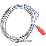AGT Rohrreinigungs-Spirale für Waschbecken, Dusch- & Badewanne, 3m, Ø 6mm AGT