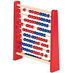 Playtastic Holz-Rechenschieber mit 100 Holzperlen, 2 Farben (blau & rot) Playtastic