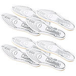 infactory 4 Paar Schuheinlagen aus selbst anpassendem Memory-Foam infactory Memory-Foam-Schuheinlagen