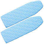 Sichler Haushaltsger&auml;te B&uuml;gelbrettbezug, Komfort-Polsterung, Quadrat-/Feder-Muster, L, 2er-Set Sichler Haushaltsger&auml;te B&uuml;gelbrettbez&uuml;ge