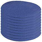 AGT Schnellhaftende Bügelflicken aus Baumwolle, 10 Stück in blau AGT