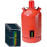 AGT 4er-Set Gasstand-Anzeiger für Gasflaschen, 22-stufige Skala AGT