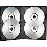 PEARL CD/DVD Soft Hülle für 4 DVDs 10er-Set schwarz PEARL CD- / DVD-Hüllen