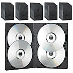 PEARL CD/DVD Soft Hülle für 4 DVDs 50er-Set schwarz PEARL