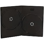 PEARL Doppel DVD Slim (7mm) Box 10er-Set schwarz PEARL DVD-Hüllen