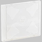PEARL Doppel CD Jewel Boxen im 50er-Set, klares Tray PEARL CD-Jewel-Case