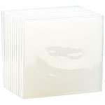 PEARL Doppel CD Slim Soft Boxen im 10er-Set, 7 mm, transparent PEARL