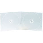 PEARL Doppel CD Slim Soft Boxen im 50er-Set, 7 mm, transparent PEARL CD-Jewel-Case