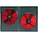 PEARL Doppel-CD-/DVD-Hüllen schwarz 10er-Pack PEARL