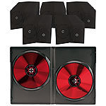 PEARL Doppel-CD-/DVD-Hüllen schwarz 50er-Pack PEARL