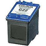 Recycled Cartridge für HP (ersetzt C9352AE No.22), color HC 18ml recycled / rebuilt by iColor Recycled-Druckerpatrone für HP-Tintenstrahldrucker