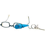 PEARL Brillen-Putz-Zange mit Mikrofaser-Tüchern im Schlüsselanhänger-Format PEARL Brillenputzer