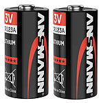 Ansmann Foto-Lithium-Batterie CR123A, 3 V, im 2er-Sparpack Ansmann
