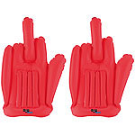 Virtual Sports Technology VST Aufblasbare Winkeh&auml;nde (2er-Set) "Mittelfinger" Virtual Sports Technology Fan-Artikel