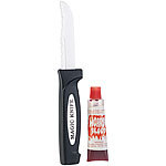 Trickmesser mit Blut Scherzartikel
