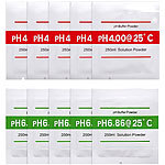 AGT 10er-Set Kalibrierlösungen für pH-Wert-Testgeräte, pH 4.00 und pH 6.86 AGT Kalibrierlösung für ph-Wert-Testgerät
