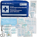 PEARL Marken-KFZ-Verbandtasche, geprüft nach DIN13164 (2022) PEARL