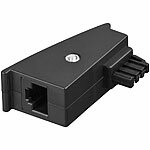 goobay TAE-Telefon-Adapter TAE-F-Stecker auf RJ45-Buchse, schwarz goobay TAE-Telefon-Adapter auf RJ45-Buchse