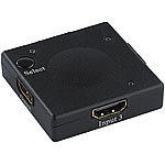 auvisio Mini-3-fach-HDMI-Umschalter HSW-13.M, HDCP, Full HD 1080p, 3D ready auvisio HDMI-Switches
