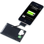 PEARL Notfall-Powerbank im Kreditkartenformat für iPhone 3G/3GS/4/4s PEARL Powerbanks (iOS)