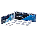 PEARL Batterie-Set 32-teilig mit Alkaline- und Lithium-Zellen PEARL Batterie Spar-Pack
