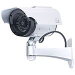 VisorTech 2er-Set Überwachungskamera-Attrappen mit Signal-LED VisorTech Kamera-Attrappen