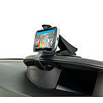 Lescars Universelle Smartphone-Clip-Halterung fürs Armaturenbrett, bis 9 cm Lescars Universal Smartphone-Clip-Halterungen für Armaturenbretter