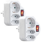 Steckdosenleiste für LED Lichterkette,5x 4er Steckdosenverteiler EU Schuko 