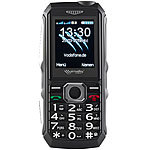 simvalley MOBILE 4G-Outdoor-Handy, IP67, Dual-SIM, Radio, 2" / 5,08 cm Farbdisplay simvalley MOBILE Dual-SIM-Outdoor-Handys mit 4G