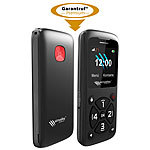 simvalley MOBILE 5-Tasten-Senioren- & Kinder-Handy mit Garantruf Premium; Radio und MP3 simvalley MOBILE