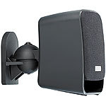 auvisio Kompakt-Halterung für Satelliten-Lautsprecher im 4er-Pack auvisio Wandhalterungen für Lautsprecher Boxen