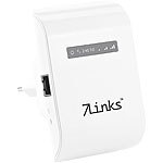 7links Dualband-WLAN-Repeater WLR-600.ac mit WPS-Button, 600 Mbit/s 7links