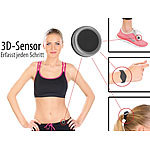 newgen medicals Fitness-Tracker FBT-70-3D.mini mit Bluetooth 4.0 newgen medicals Bluetooth Fitness Tracker Clips