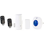 VisorTech Alarmsystem mit Funkanbindung, PIR-Sensor & Tür-/Fenster-Alarm VisorTech Kompakte Hausalarmanlagen mit Funkanbindungen