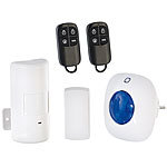 VisorTech Alarmsystem mit Funkanbindung, PIR-Sensor & Tür-/Fenster-Alarm VisorTech Kompakte Hausalarmanlagen mit Funkanbindungen