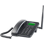 simvalley communications GSM-Tisch-Telefon mit SMS-Funktion und Akku, ohne Vertrag & SIM-Lock simvalley communications GSM-Tischtelefone