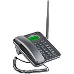 simvalley communications GSM-Tischtelefon mit SMS-Funktion und Akku, ohne Vertrag & SIM-Lock simvalley communications GSM-Tischtelefone