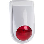 VisorTech Alarmsirene mit Warnblink-Leuchte für XMD-4200/4400.pro/5400.wifi VisorTech GSM-Funk-Alarmanlagen