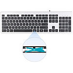 GeneralKeys USB-Voll-Tastatur, Super-Slim mit Scissor-Tasten, Ziffernblock, flach GeneralKeys USB-Tastaturen