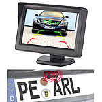 Lescars Rückfahrhilfe mit Abstandswarner, Kamera & 10,9-cm-LCD-Monitor (4,3") Lescars