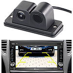 Lescars Farb-Rückfahrkamera und Einparkhilfe mit 10,9-cm-TFT-Rückfahrmonitor Lescars Rückfahrkameras mit Monitoren