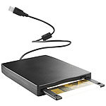 Xystec Externes USB-Disketten-Laufwerk, Slimline, PC (auch Windows 11) & Mac Xystec