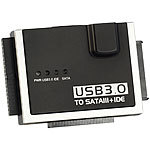 Xystec Universal-Festplatten-Adapter für IDE/SATA auf USB 3.0, inkl. Netzteil Xystec