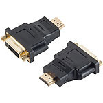 auvisio Display-Adapter DVI-D-Buchse auf HDMI-A-Stecker auvisio