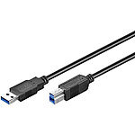 goobay USB-3.0-Anschlusskabel Typ-A-Stecker auf Typ-B-Stecker, 1,8 m goobay